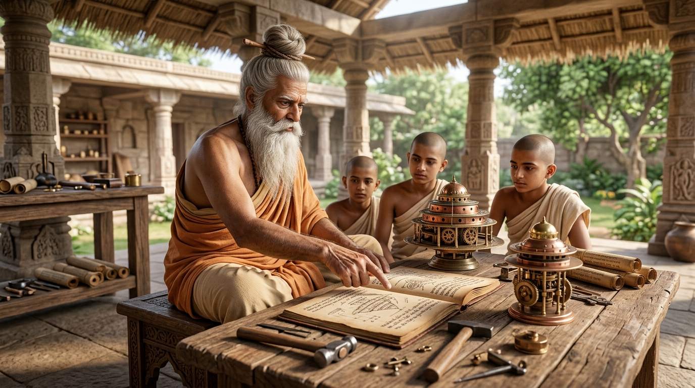 Bhaskaracharya (Bhaskara II) historical portrait